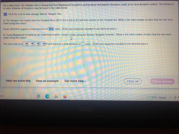 answer only B On a daily basis, the Vampire Van