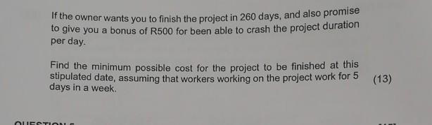 [22] QUESTION 4 4. The table below depicts the