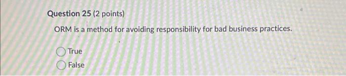 Question 27 (2 points) Only CEOs and executives