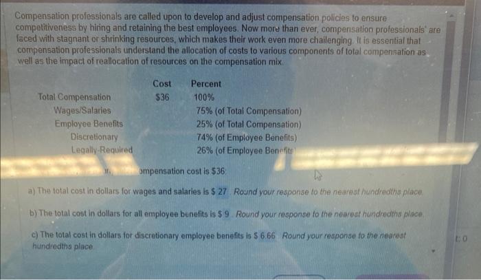 Compensation professionals are called upon to