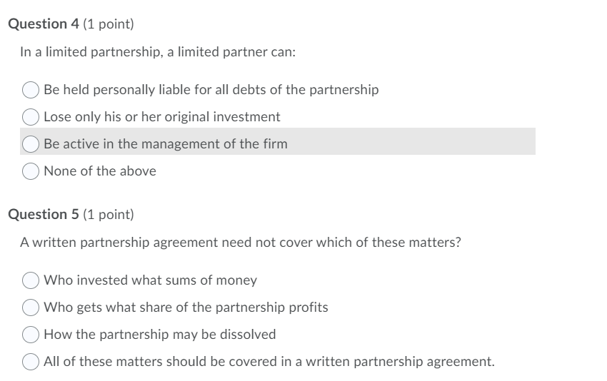 Question 1 (1 point) In a start-up situation,