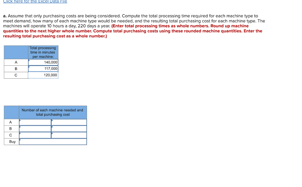 A manager must decide which type of machine to