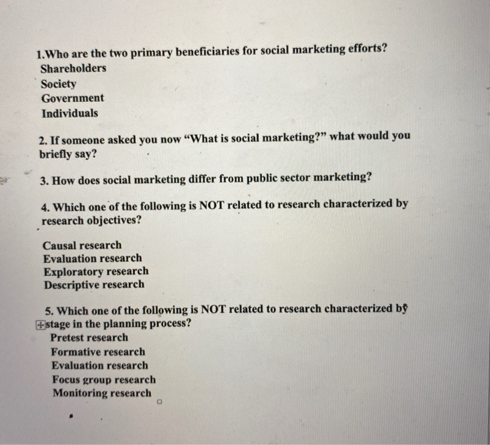 1. Who are the two primary beneficiaries for