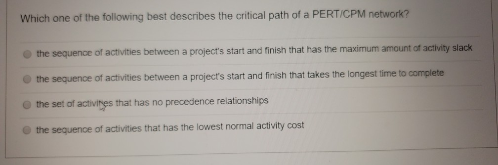 12 13 Which one of the following best describes