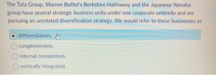 The Tata Group, Warren Buffet's Berkshire