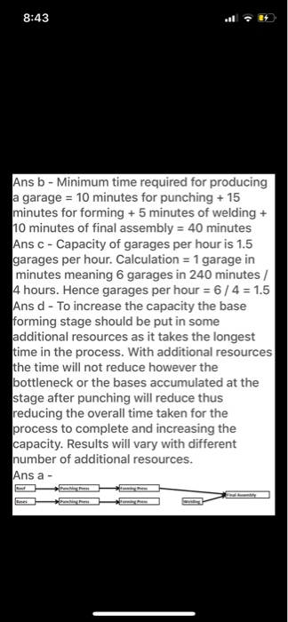 8:43 Ans b - Minimum time required for producing