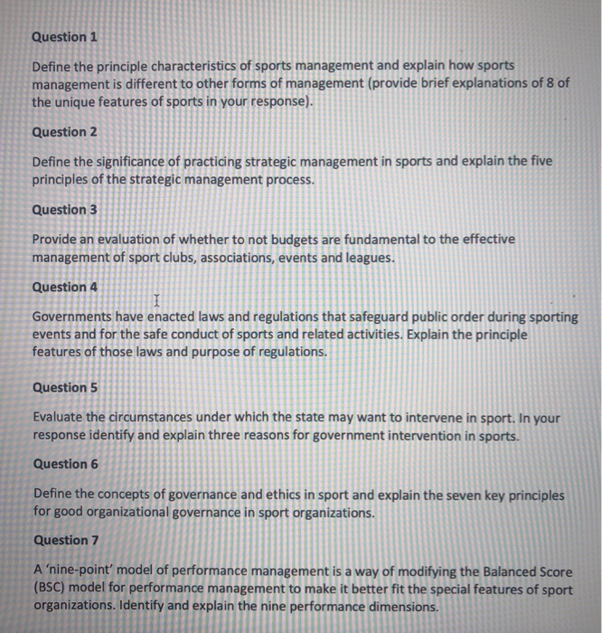 Need help on all these questions. Question 1