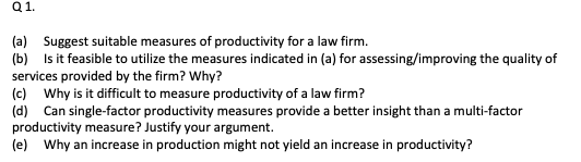 Q 1. (a) Suggest suitable measures of