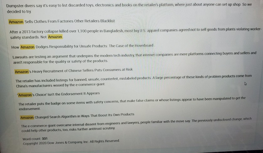 In the short paper, summarize the article. Do not