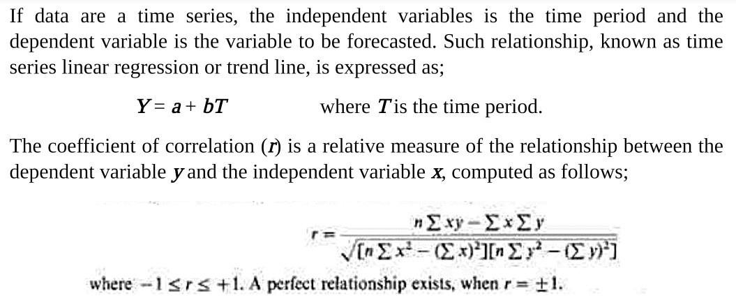 Forecasting is predicting or estimating the