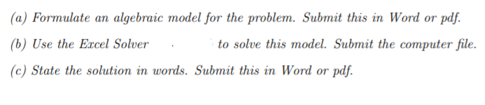 Please post step by step solutions for the excel
