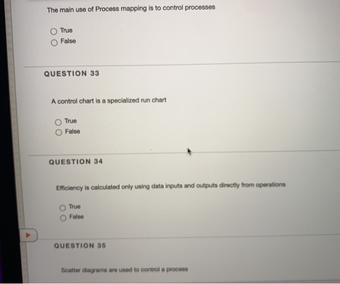 The main use of Process mapping is to control