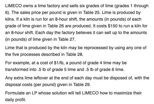 I am working on a problem from Winston's