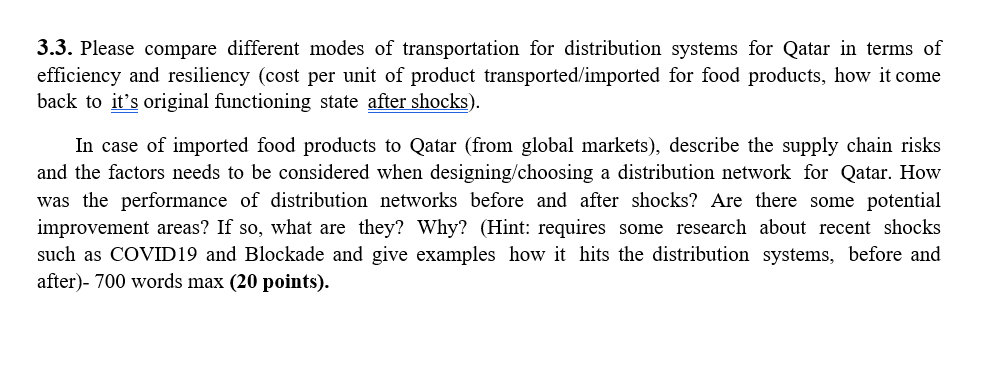 3.3. Please compare different modes of