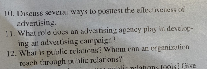 10. Discuss several ways to posttest the