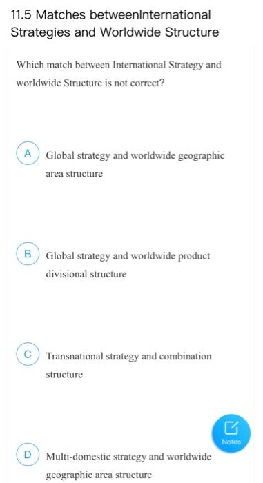 11.5 Matches betweenInternational Strategies and