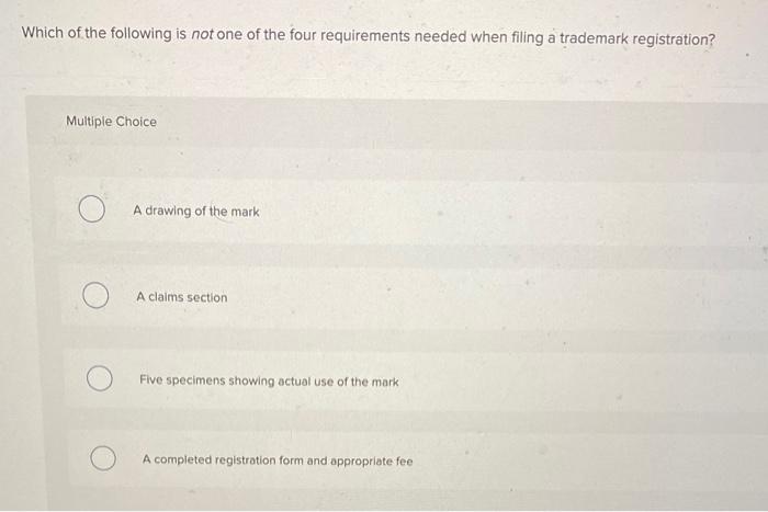Which of the following is not one of the four