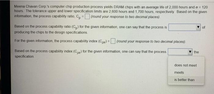of Meena Chavan Corp.'s computer chip production