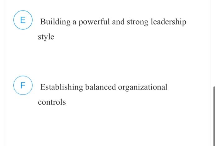 12.4 Key Strategic Leadership Actions Which one