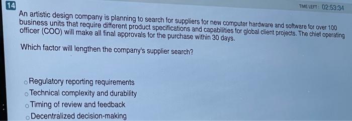 02:53:47 A large company has decided to replace