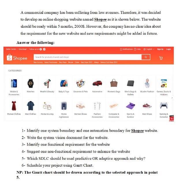 A commercial company has been suffering from low