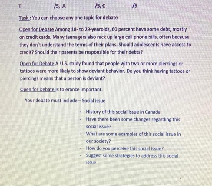 please help me with this question T 75, A /5, /5