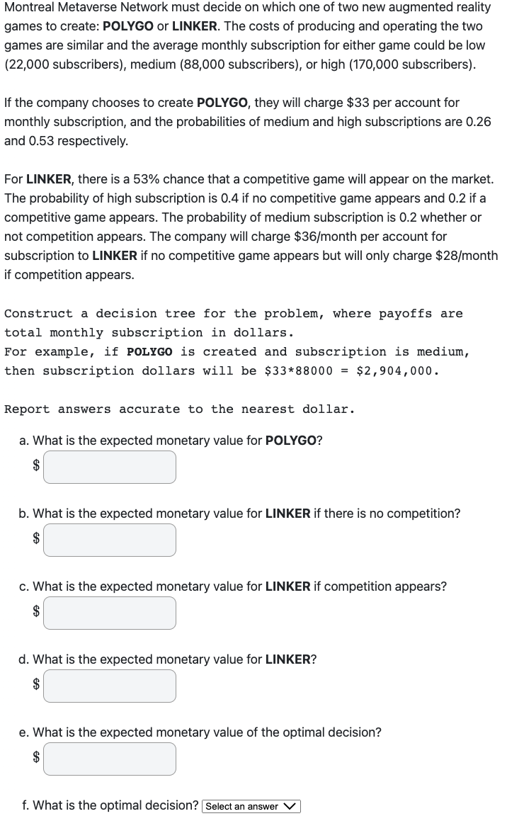 Please show explanation, thanks. Montreal