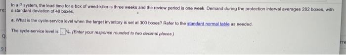 re a standard deviation of 40 boxes. In a P