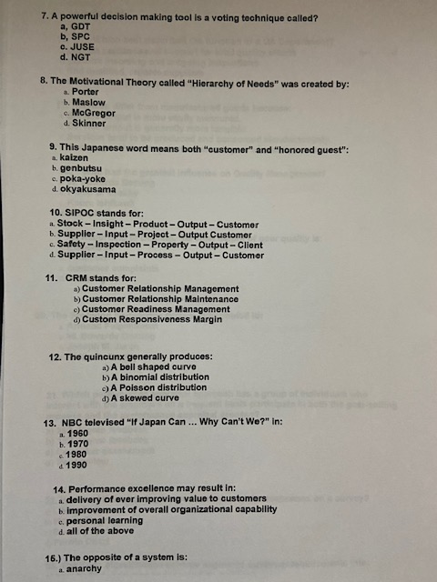 7. A powerful decision making tool is a voting