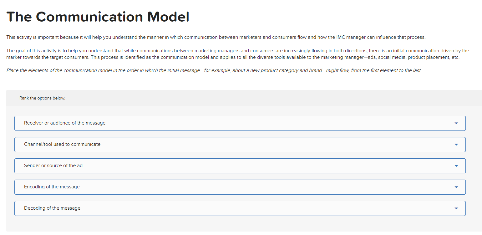 This activity is important because the channel