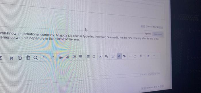 Moving to another question will save this