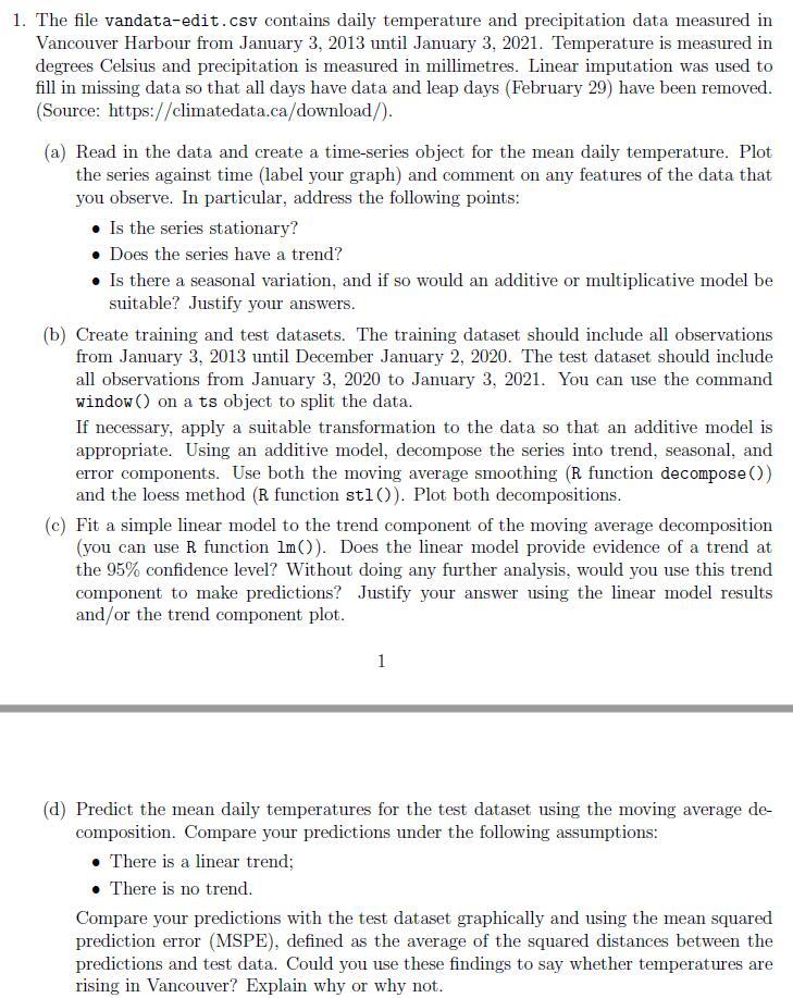 Please solve it by using R studio 1. The file