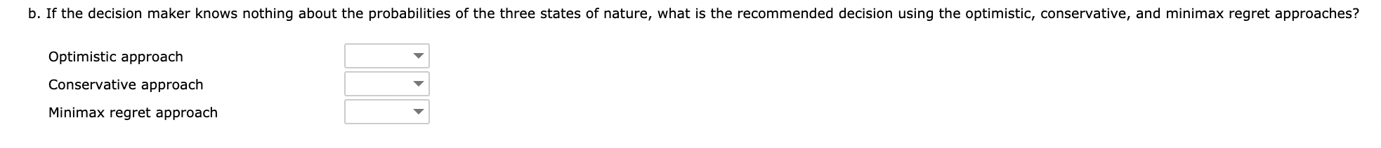 Problem 13-01 (Algorithmic) The following payoff