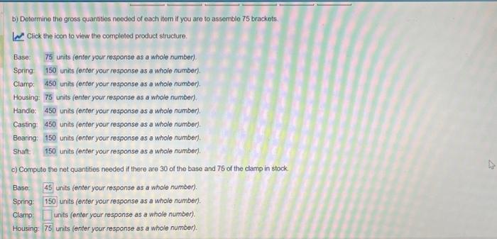 PLEASE answer part c As the production planner