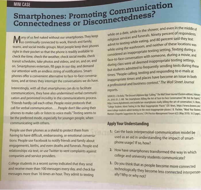 MINI CASE Smartphones: Promoting Communication