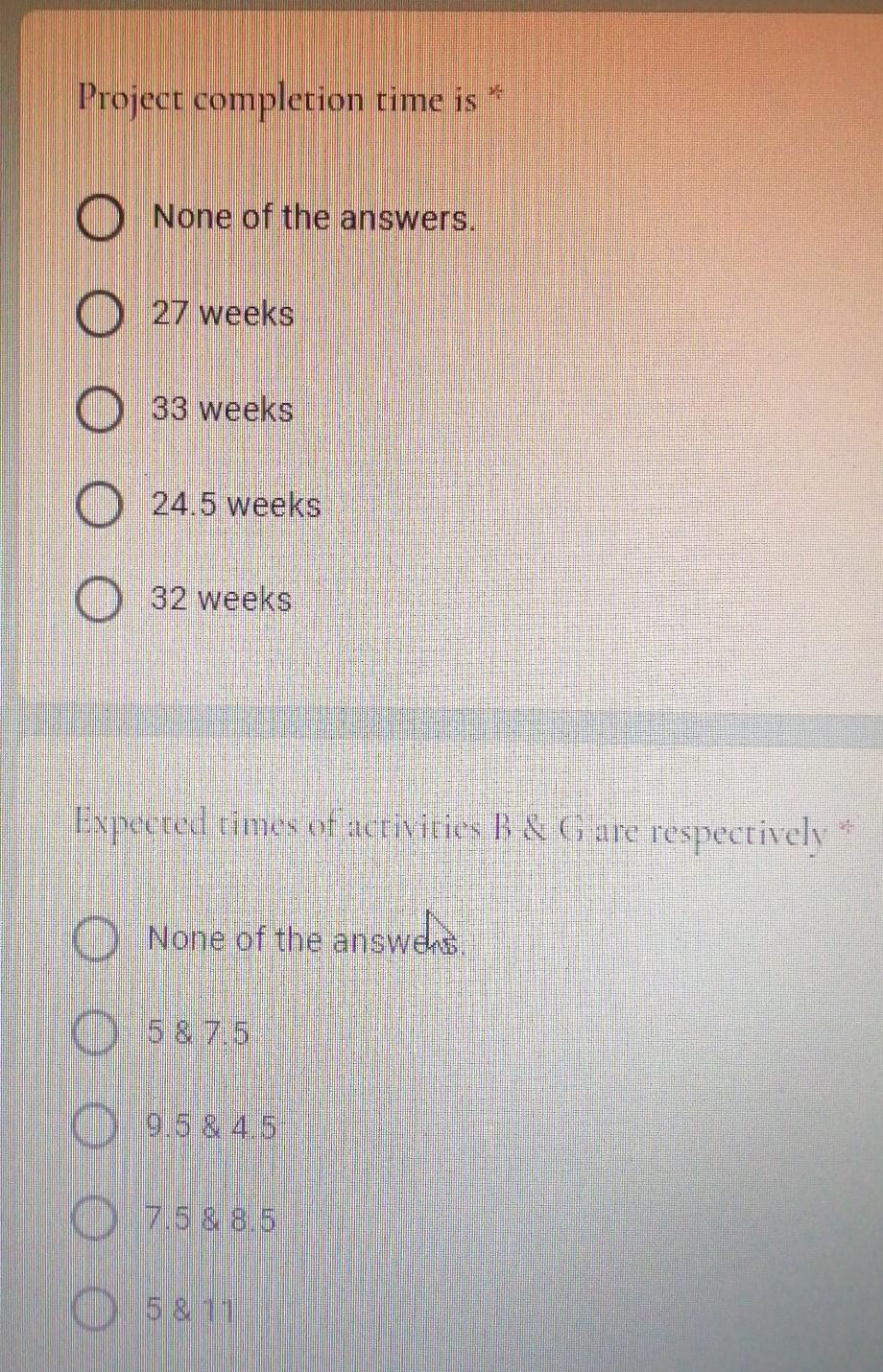 Consider the following scenario: A network