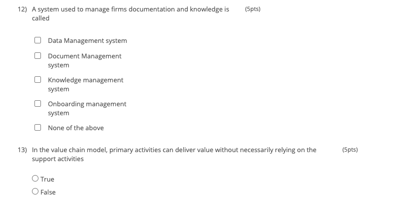 (2pts) 7) Collaboration in business can be best
