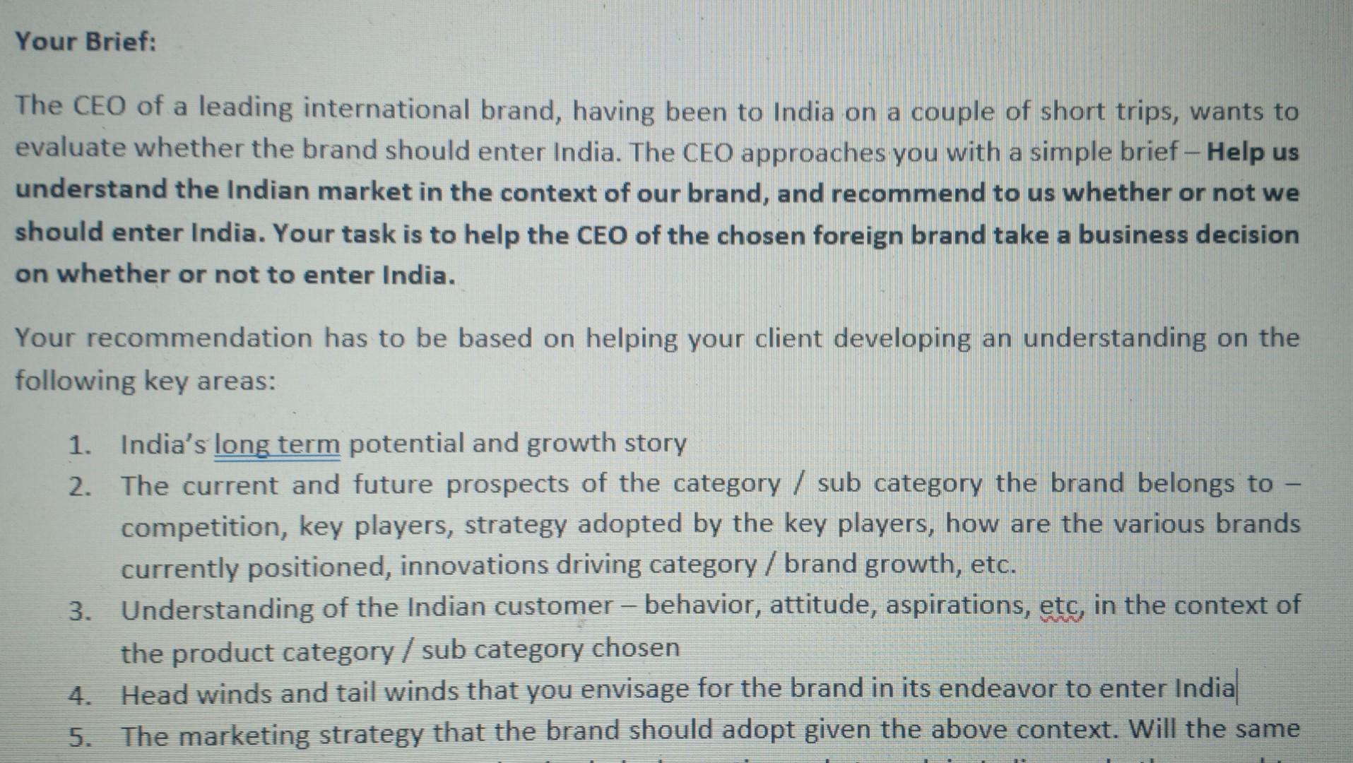 Hi looking at above brief,I have Chosen Godiva