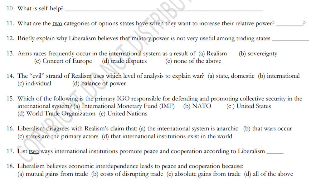 10. What is self-help? 11. What are the two
