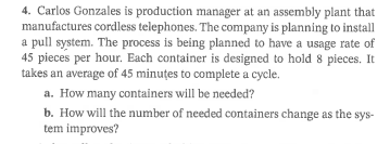 Need assistant with question B) 4. Carlos