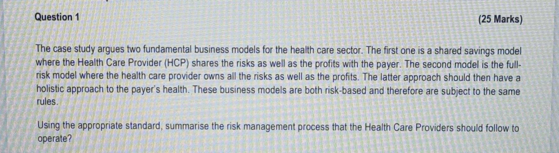 Case Study: Full-risk models, not shared savings,