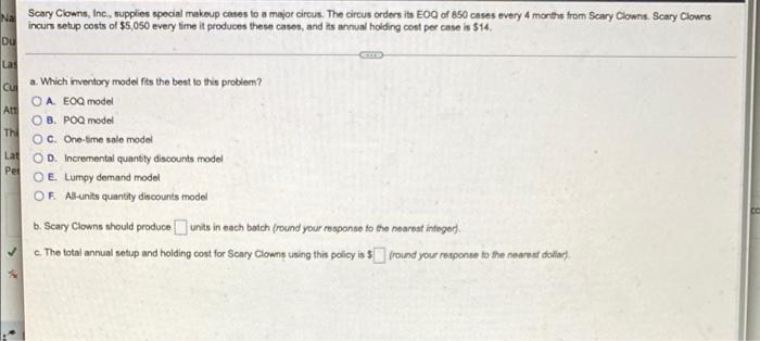 Na Scary Clowns, Inc.. supplies special makeup