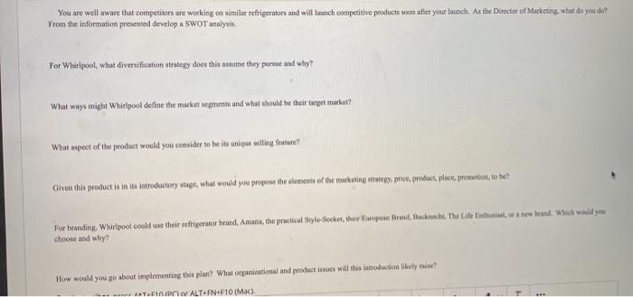 You are well aware that competitors are working