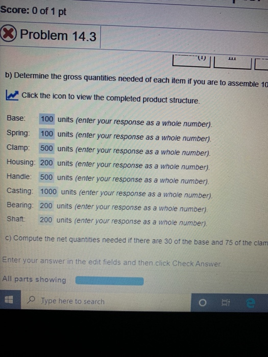 Find C? Score: 0 of 1 pt 1 of 3 (3 complete) HW