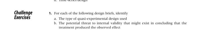 Challenge Exercises 1. For each of the following
