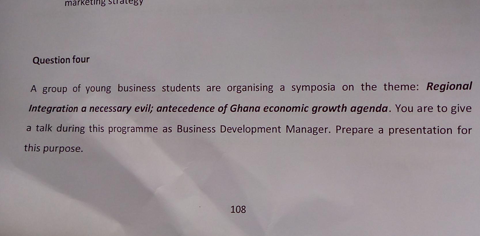 marketing Tales y Question four A group of young