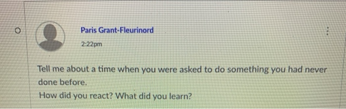 Behavioral-based interview question: Respond the