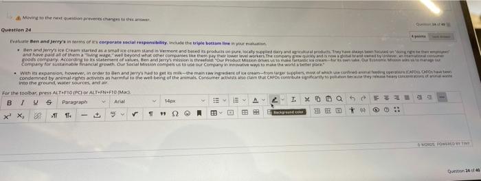 More to the next prevent changes to the Question