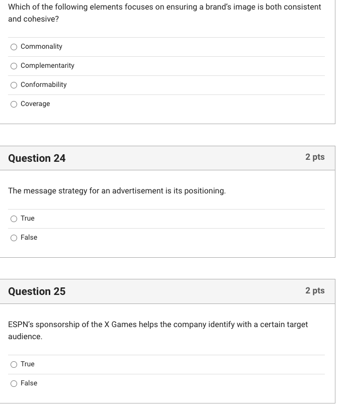 Which of the following elements focuses on