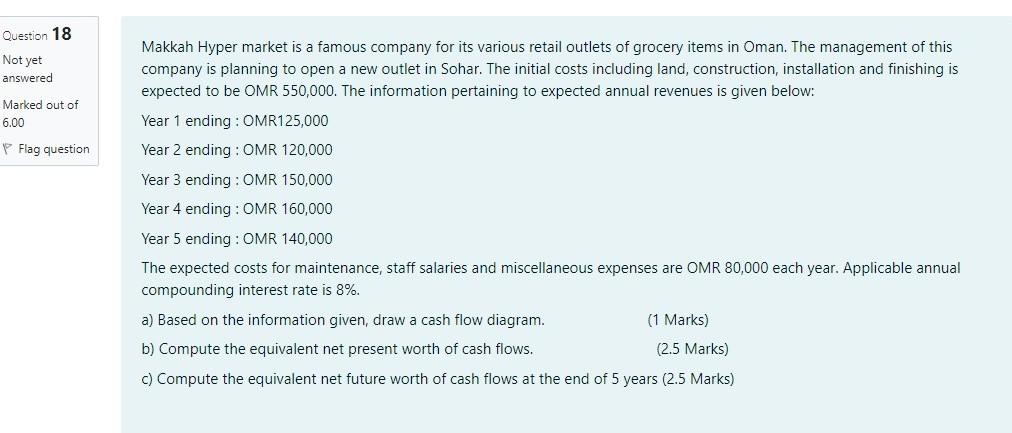 urgent l have exam please Question 18 Not yet